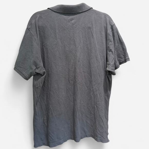 Y2K Nautica Tattoo Print 3D Distressed Oversized Short Sleeve Polo Shirt - Picture 3 of 8